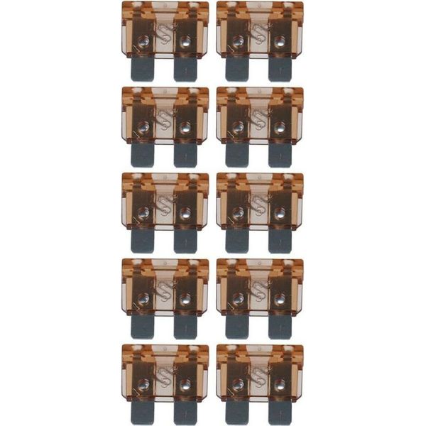 Baytronic 10X Fusibile Auto A Spina Piatta Standard Marrone Chiaro 5A-image
