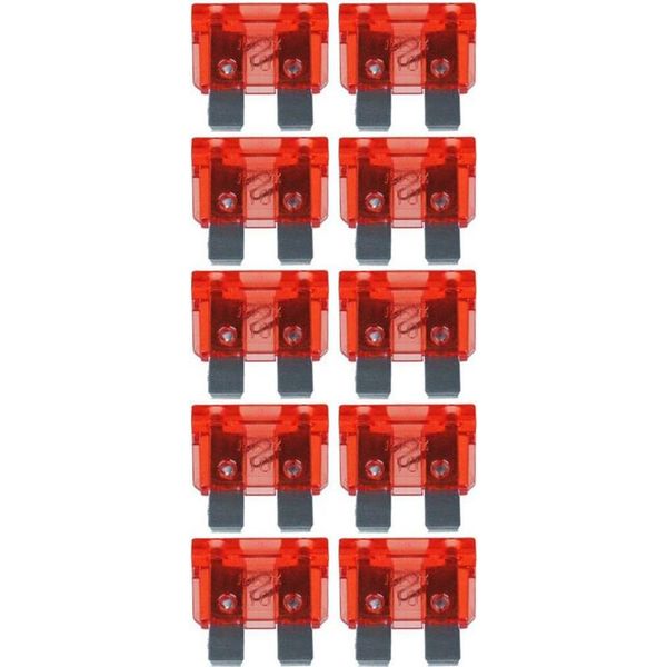 Baytronic 10X Fusibile Auto A Spina Piatta Standard Rosso 10A-image