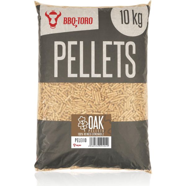 Bbq-Toro Pellet Di Quercia Al 100% Per Barbecue, Affumicatori E Altro, 10 Kg, Legno Duro, Affumicatura-image