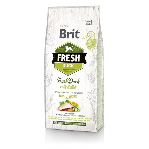 Brit Fresh Run & Work 2.5 Kg Adult Duck-image