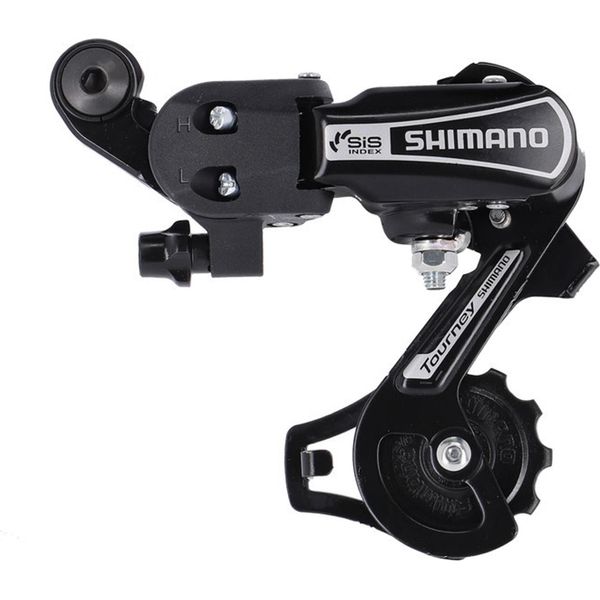 Shimano RD-TY21 Deragliatore Posteriore Tourney A 6 Velocità, Senza Adattatore, Gabbia Corta, Nero-image