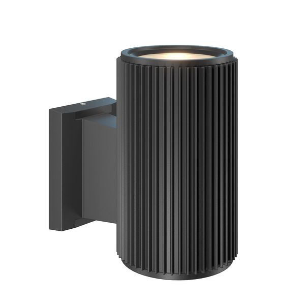 Applique, Metallo, Nero, IP54, 1X Presa E27, Altezza 16Cm-image