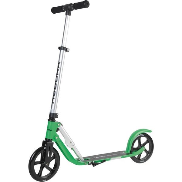 Hudora City Scooter Ruota Grande Pure 205 Argento/Verde, 8", Alluminio, 205Mm"-image