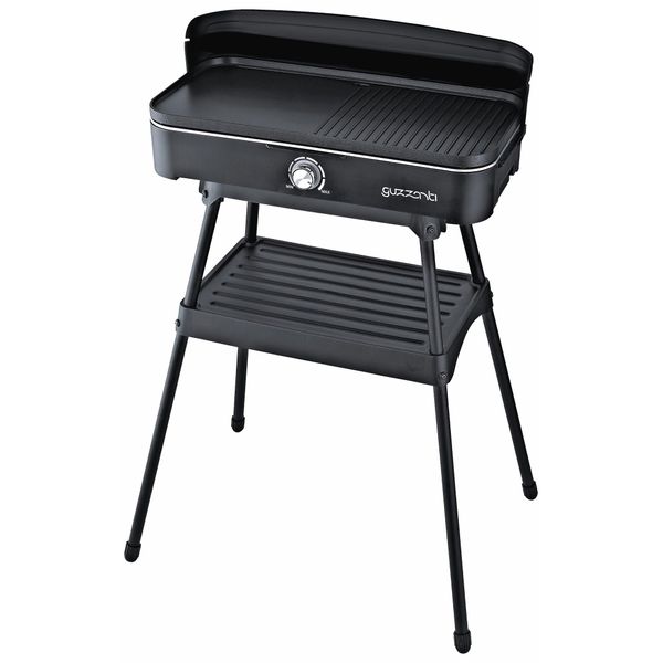 Guzzanti Gz 342, 2200 W, Grill, Elettrico, Nero, Quadrato, Acciaio-image