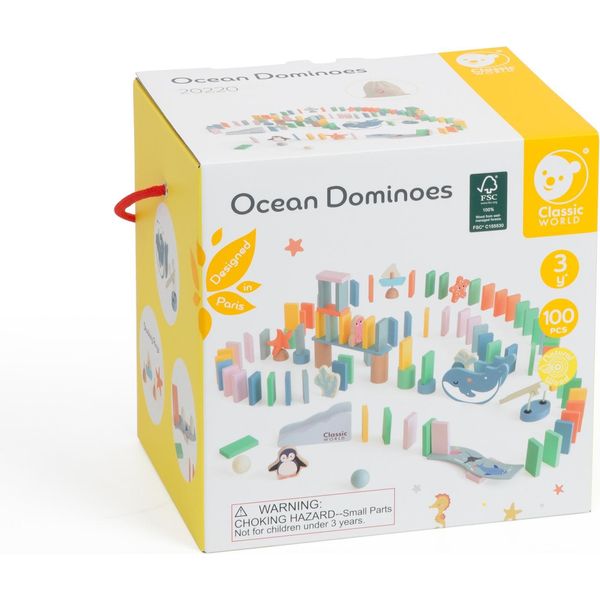 Domino Di Legno Ostacoli Logica Traccia Montessori Puzzle 100 El. Lumarko!-image