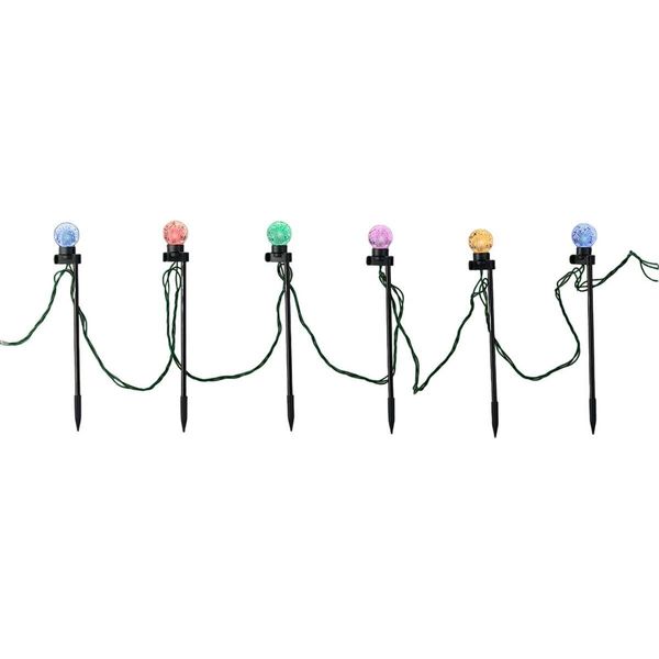 Set Di Paletti Da Giardino A Led Lumineo 6 W Colorato Bianco Caldo 14,5 M 20 Pezzi-image