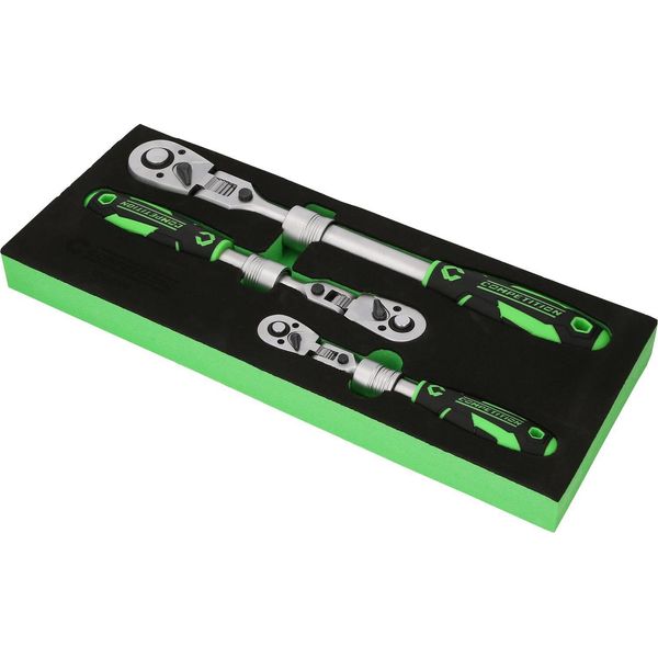 Set Di Cricchetti Telescopici Competition, 3 Pezzi, 1/4"+3/8""+1/2"""-image