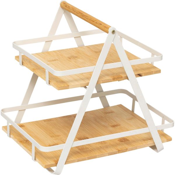 5 Five Simply Smart - Regal "Ordera"" 2 Ebenen Mit Bambushenkel"-image