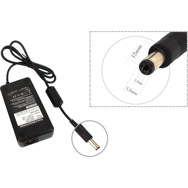 Powersmart Caricabatteria Alimentazione Per Batteria 36V Bicicletta Elettrica Nuovo-image