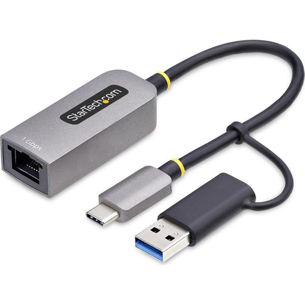Startech.Com Adattatore Di Rete USB-C/USB-A A Ethernet Gigabit 10/100/1000Mbps Usb 3.0-image