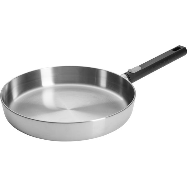 Bratpfanne Woll "Logic Steel", Silberfarben, Schwarz, H:5Cm Ø:28Cm, Pfannen, Bratpfanne, 5-Schicht-Aufbau-image