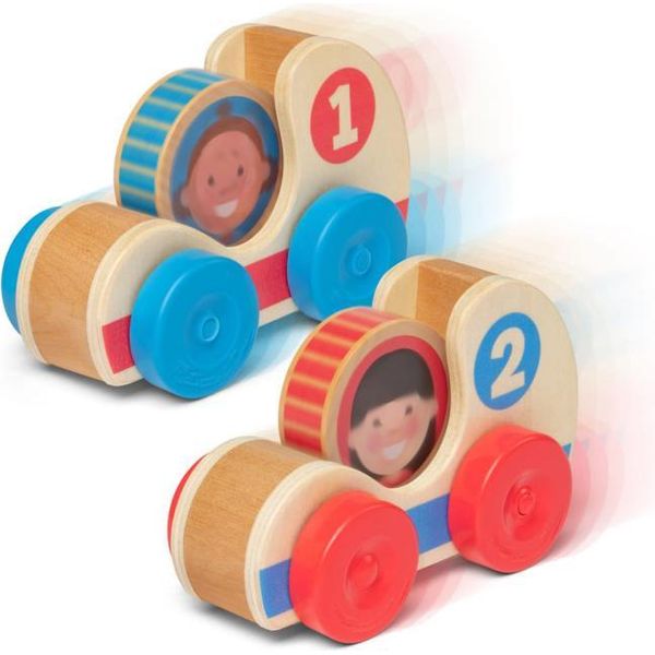 Auto Da Corsa In Legno Melissa & Doug - Giocattolo Per Bambini - Giocattolo Per Lo Sviluppo-image
