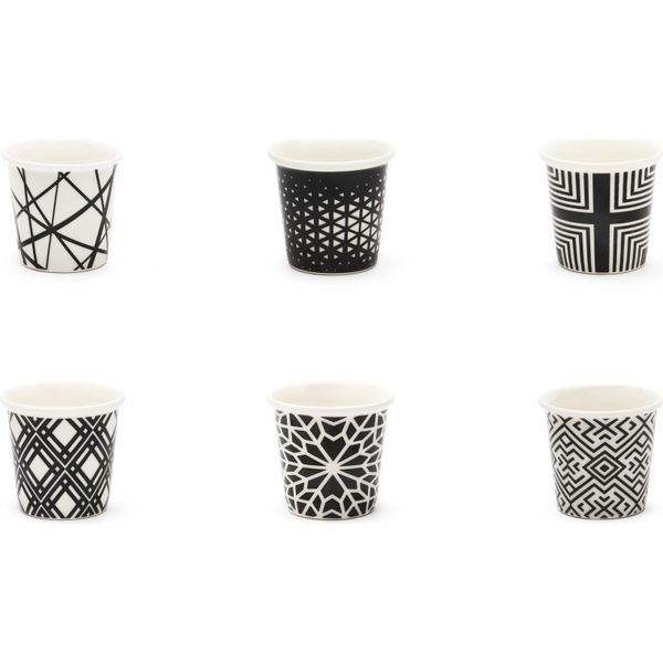 Excelsa Set Da 6 Espressotassen Emily Porzellan 9 Cl Bunt-image
