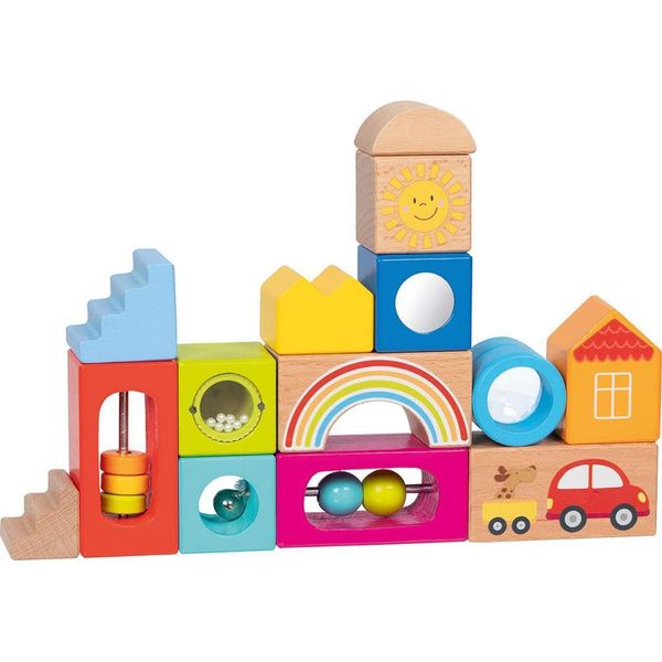 Goki, Set Di Costruzioni In Legno Colorate Ed Educative Per Bambini-image
