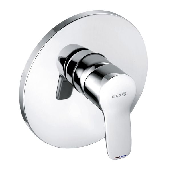 Kludi Pure&Easy Mitigeur Monocommandé Encastré Pour Douche, Montage Mural, 25 L/Min, Chrome, 376550565, 376550565-image