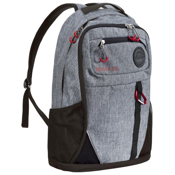Zaino Multifunzionale Trespass Unisex Rocka TP3845 (Taglia Unica) (Grigio)-image