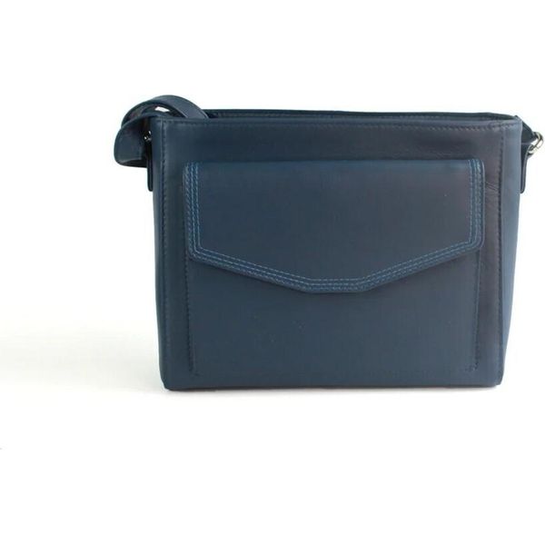 Eastern Counties Leather - Borsa "Autumn"", Pelle EL368 (Taglia Unica) (Blu Inchiostro)"-image
