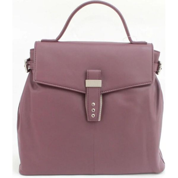 Eastern Counties Leather - Borsa "Katrina"", Pelle EL390 (Taglia Unica) (Uva/Avorio)"-image