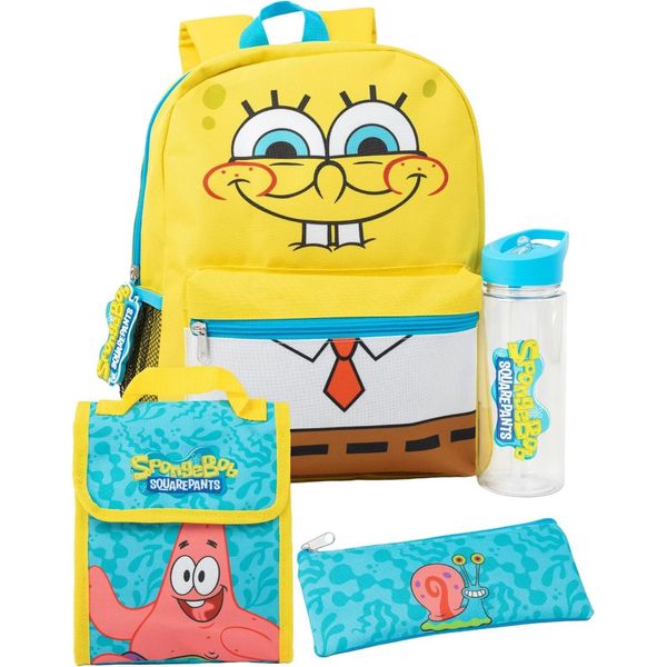 Spongebob Squarepants - Zaino, Set Di Loghi NS7550 (Taglia Unica) (Giallo/Blu)-image
