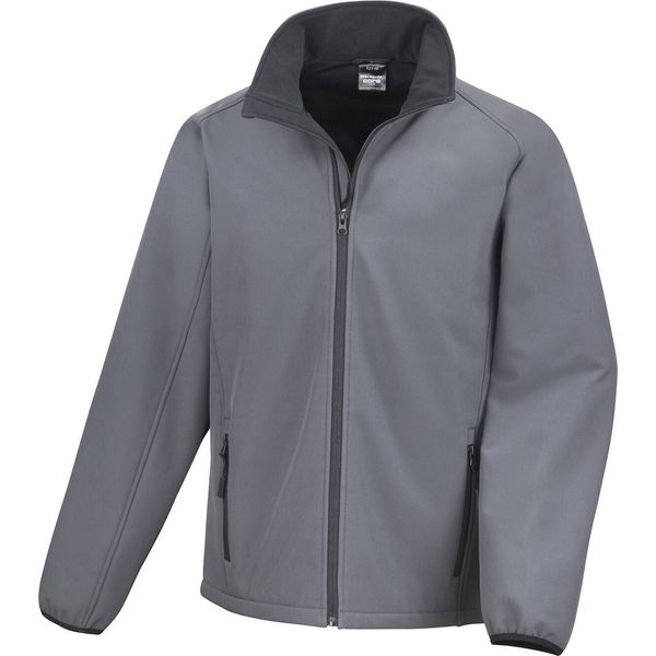 Result Core - Giacca Softshell Stampata Da Uomo PC7178 (4XL) (Antracite/Nero)-image