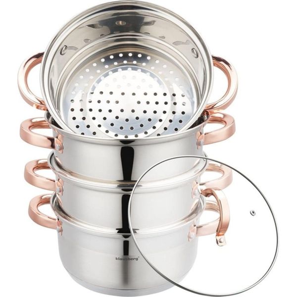 Klausberg Set Per Cottura A Vapore 20Cm 5 Pezzi KB7730-image