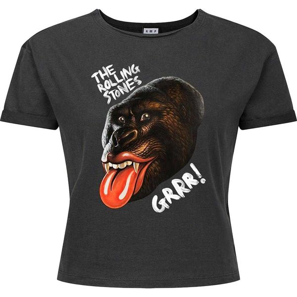 Amplified - Maglietta Corta "Grrr"" Da Donna GD4233 (M) (Charcoal)"-image