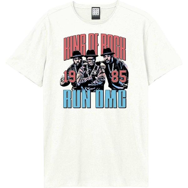 Amplified - Maglietta "King Of Rock"" Per Uomo/Donna Unisex GD4232 (Xxl) (Bianco Antico)"-image