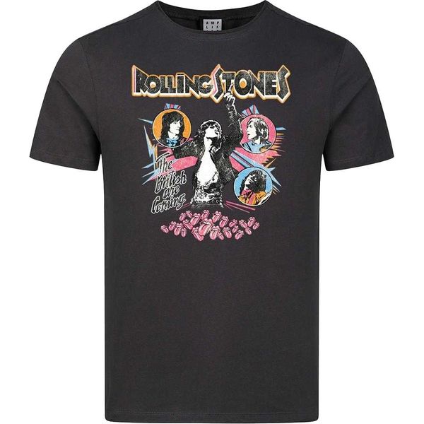 Amplified - Maglietta "British Are Coming"" Da Uomo/Donna Unisex GD4243 (Xs) (Charcoal)"-image