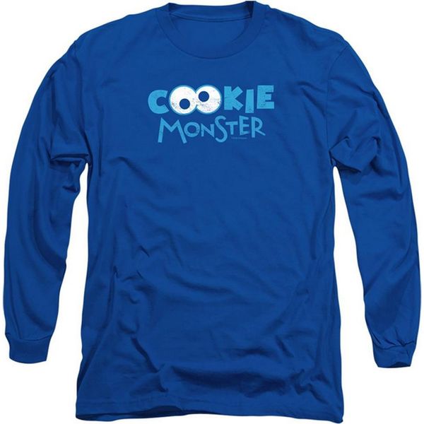 Sesame Street - T-Shirt Unisex Uomo/Donna, Manica Lunga TV21370 (S) (Blu Reale/Blu Reale)-image