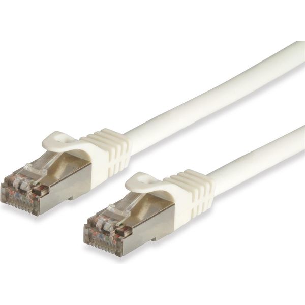Equip Patchkabel Cat6A Cat7Pro S/Ftp 2Xrj45 0.50M Weiß Lszh Polybeutel-image