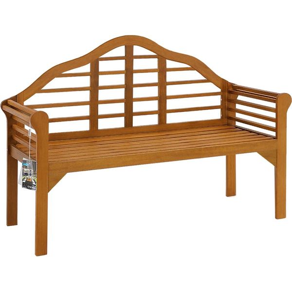 Casaria® Panca Da Giardino 2 Posti 134X52X100Cm 220Kg Legno Eucalipto Fsc Panchina Balcone-image