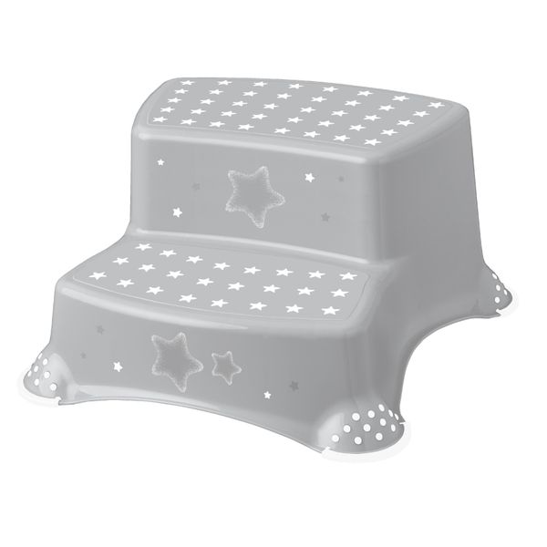 Keeeper 1003113019600 Keeeper Kids Sgabello Igor "Stars"", Due Gradini, Grigio"-image