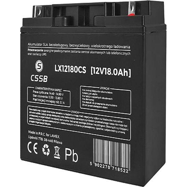 Batteria Al Gel Accumulatore Della Batteria Accumulatore Al Gel Elettrolito 12V 18,0Ah Senza Manutenzione-image