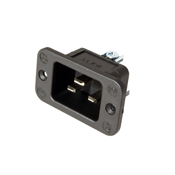 Bachmann Spina Per Telaio IEC320 C20, Nera, Termoplastica, Connessione A Vite-image