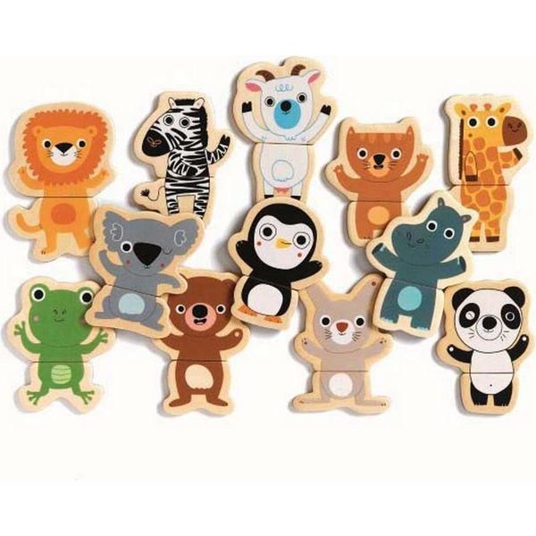 Djeco Coucou Puzzle Magnetico Multicolore Multicolore Taglia Unica-image