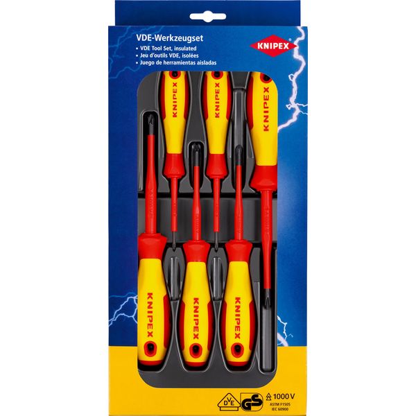 Knipex 00 20 12 V03 Vde Set Di Cacciaviti Phillips / Pozidriv 370 Mm-image