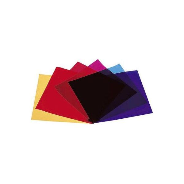 Set Di 4 Fogli Colorati Eurolite Rosso, Blu, Verde, Giallo Adatto Per (Attrezzature Sceniche)Par-64, Par 36, PAR-56 (9410045A)-image