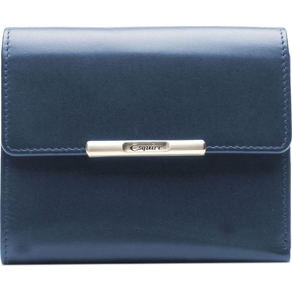 Esquire Pelle Portafoglio Helena Lady Wallet Rfid Blue Blu Scuro-image