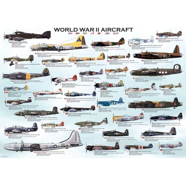 Eurographics Puzzle Di Aerei Della Seconda Guerra Mondiale 1000 Pezzi-image