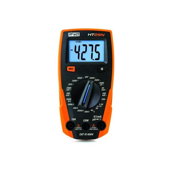 Ht Instruments HT25N Hand-Multimeter Digital Cat Iii 600 V Anzeige (Counts): 2000 (1010170)-image