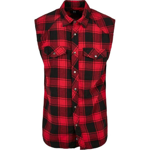 Brandit - Camicia Checked Flanell Rot / Schwarz - 4XL-image