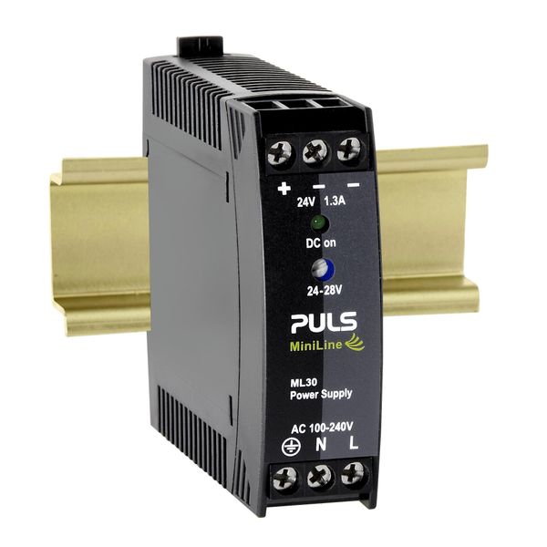 Puls Miniline ML30.241 Alimentatore Switching Per Guida Din, Alimentatore Din 24 V/Dc / 1,3 A / 30 W (ML30.241)-image