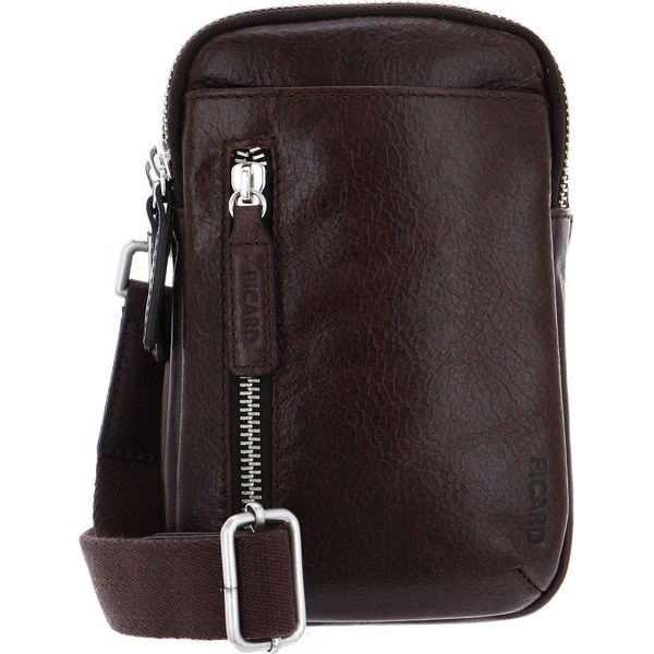 Picard Pelle Borsa A Tracolla Buddy Reporter Bag Cafe Marrone Scuro-image