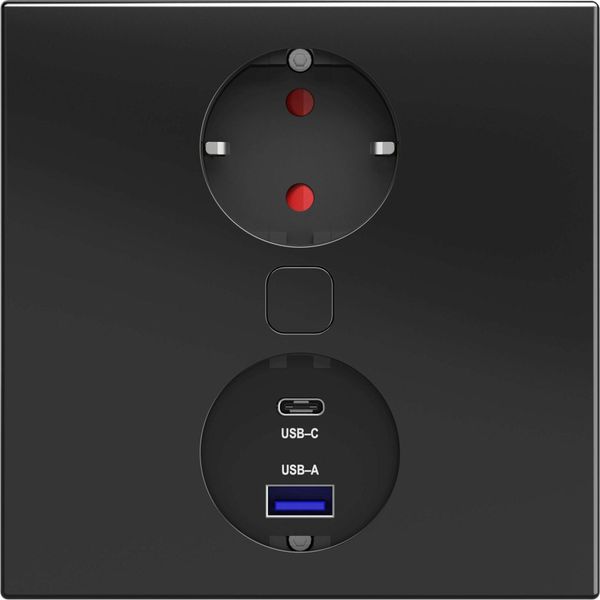 Presa Di Corrente Da Incasso Cucina, Presa Di Corrente Cucina Duplex-Q Con Usb A E C-image