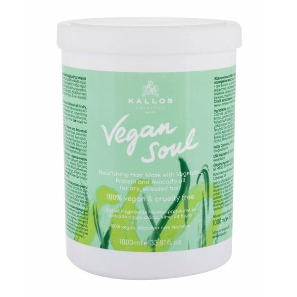 Kallos Vegan Soul Maschera Per Capelli Con Proteine Vegetali 1000Ml-image