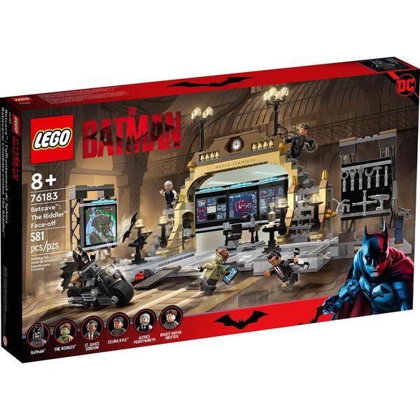 Lego 76183 Dc Batman Batcave: Duello Con L'enigmista, Set Di Supereroi Con Moto Giocattolo Per Bambini A Partire Dagli 8 Anni, Con Figure Di Catwoman E Alfred-image