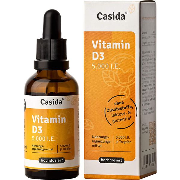 Casida Vitamina D3 Gocce Vital 5000 U.I. Sostiene Il Sistema Immunitario, Soluzione Da 50 Ml-image