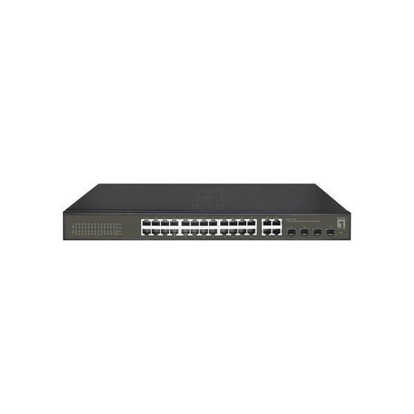 Switch Level One GES-2128 Levelone 24X Ge GES-2128 4Xge 4Xgsfp 19" Hilbert"-image