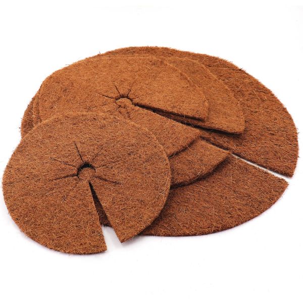 3 Dischi Per Pacciamatura In Cocco Da 60 Cm Tappetino In Fibra Di Cocco Tappetino Per La Protezione Delle Piante In Fibra Di Cocco-image