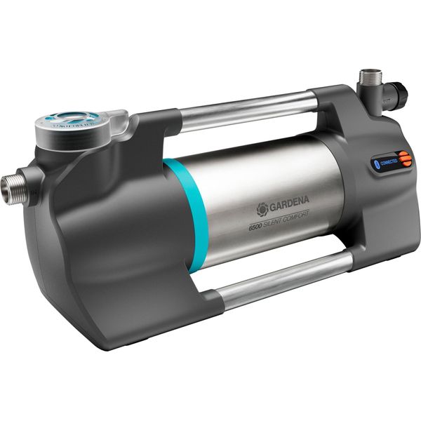 Pompa Da Giardino 6500 Silentcomfort Gardena (Grigio Scuro/Acciaio Inossidabile, 1300 Watt, Bluetooth, Modello 2023)-image
